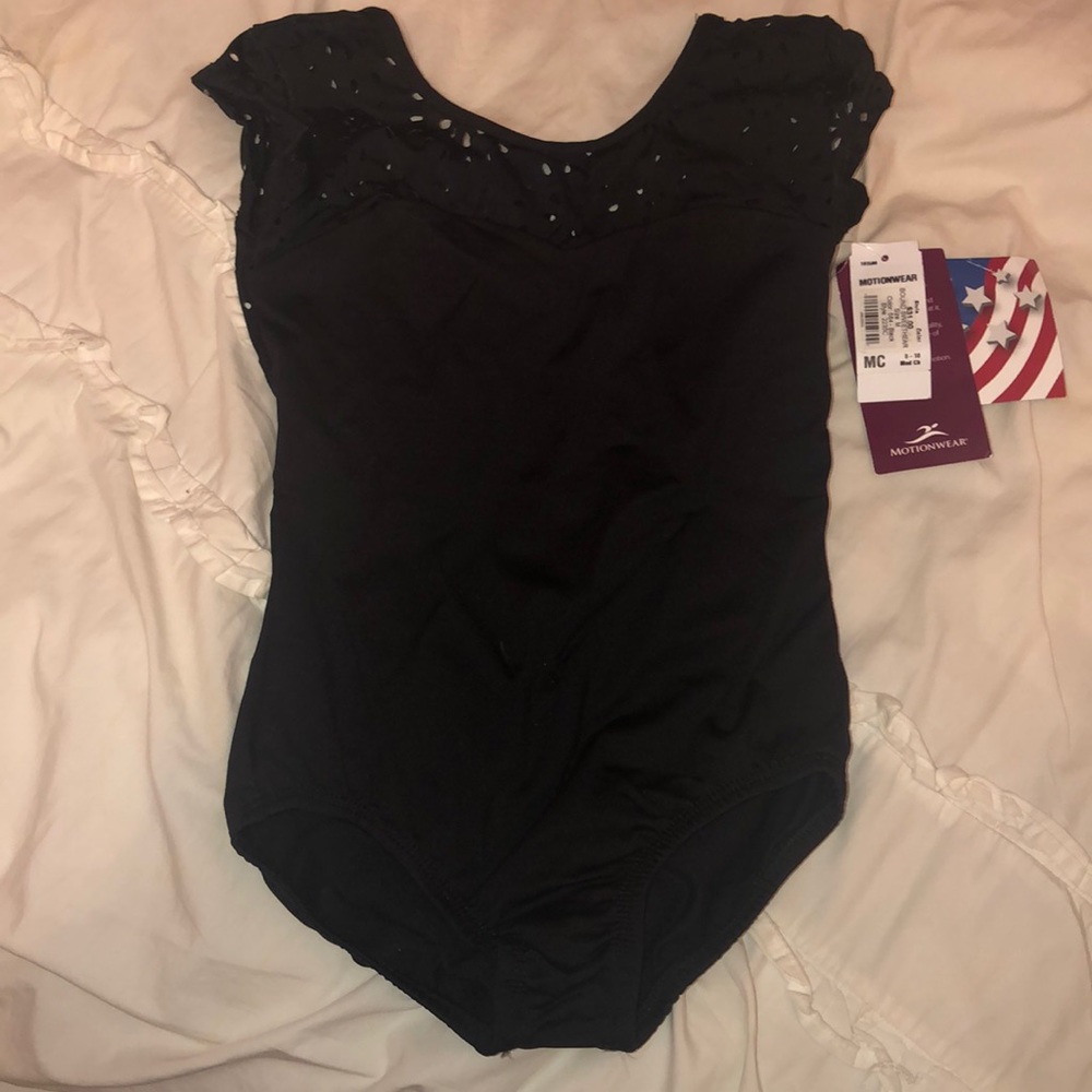 Brand New Black Leotard from Motionwear Size M